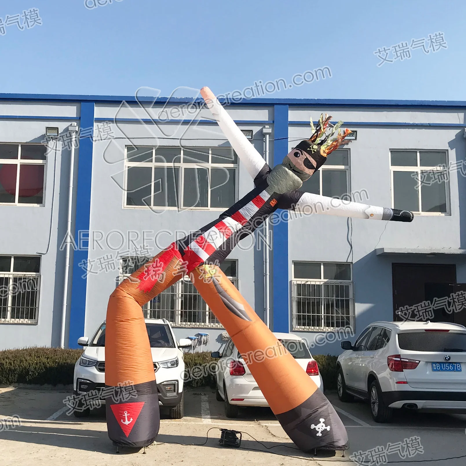 Custom Print Inflatable Air Dancer Colorful Advertising Decoration Mini Sky Dancer Tube with Fan