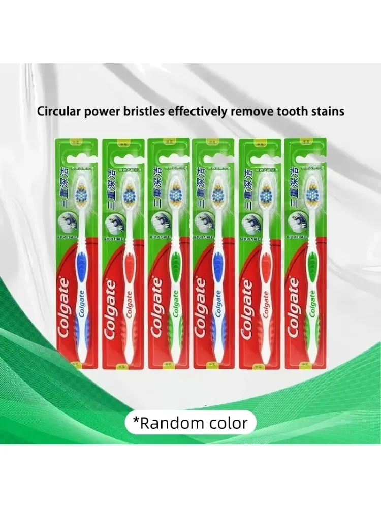 Colgate Brosses à dents adultes pour gencives/dents sensibles, hygiène buccale manuelle, usage domestique, couleurs aléatoires