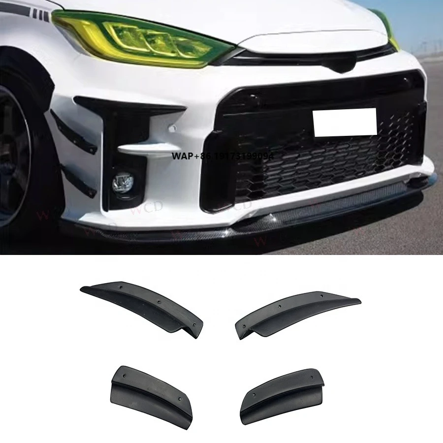 

2020-2022 for-Toyota GR for Yaris MXPA12 GXPA16 Body Kit High Quality Carbon Fiber Front Canards New Front Bumper Lip Canard Fin