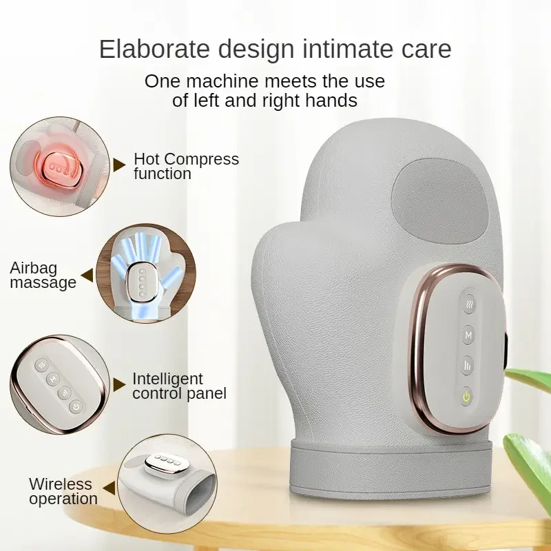 

Hot Compress air Pressure Massage Palm Relaxation Heat Vibration Massager