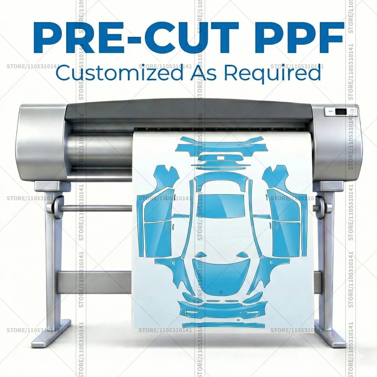 Custom Precut PPF Paint Protection Film 8.5mil TPU Clear Bra Self Healing Anti Yellowing Hydrophobic DIY Kit Fits All Car