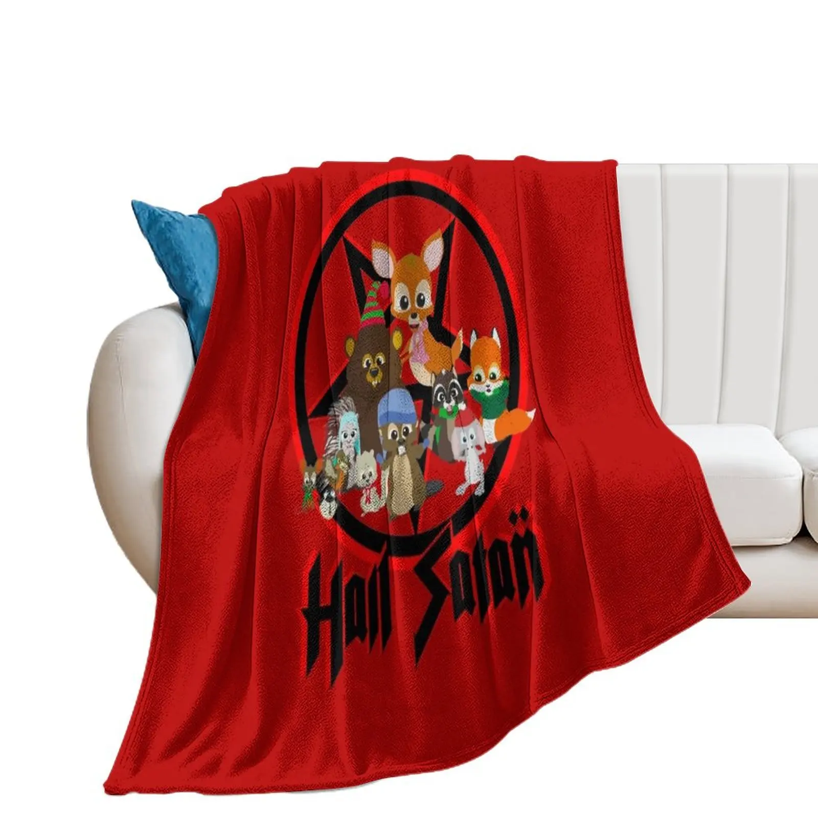 

South Park - Woodland Critter Christmas - Hail Satan Throw Blanket Vintage Bed Fashionable Blankets