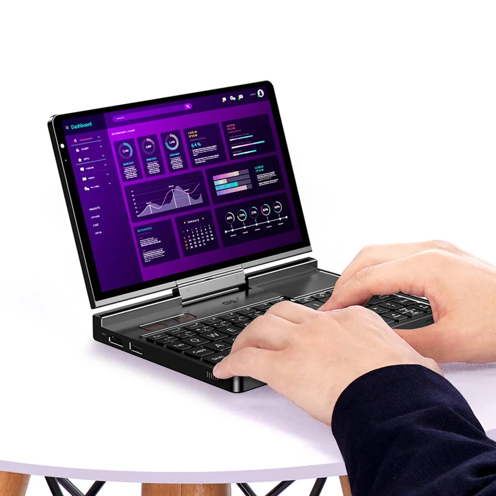 GPD 포켓 4 RAM 16GB 32GB 64GB 메모리 1TB 2TB SSD 하드 디스크 윈도우 11 홈 게이밍 노트북 미니 PC 휴대용 터치 스크린