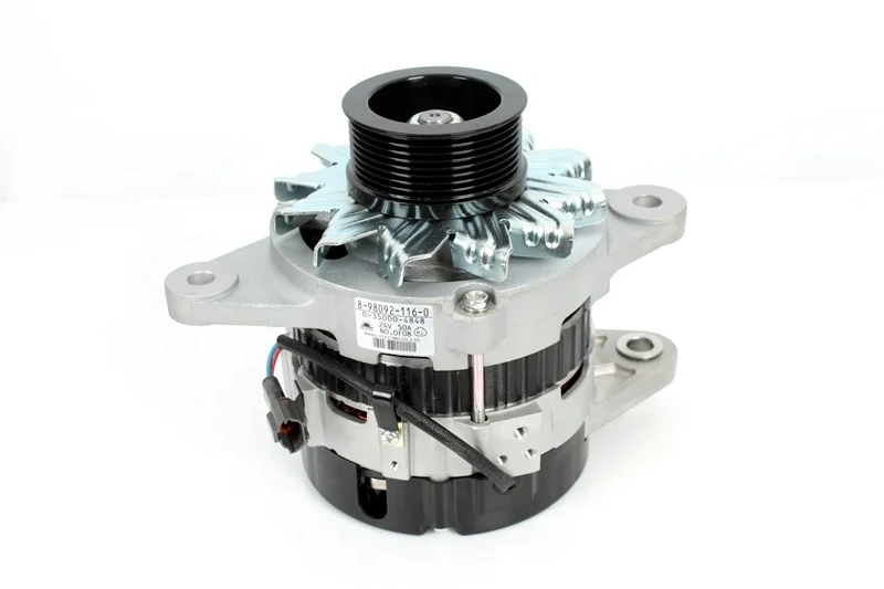 Construction Machinery Parts ZX200-3 4HK1 Generator Assembly for ZX200-3 4HK1 Excavator 8-98092116-0