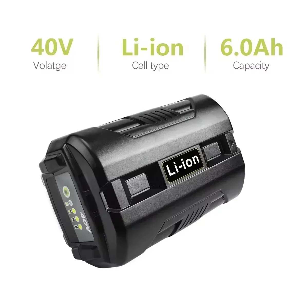 For 40V 6000mAh Li-ion Battery Cordless Power Tools for Ryobi Collection OP4040 OP4026 OP4030 OP4050 OP4060A OP40201 OP40301