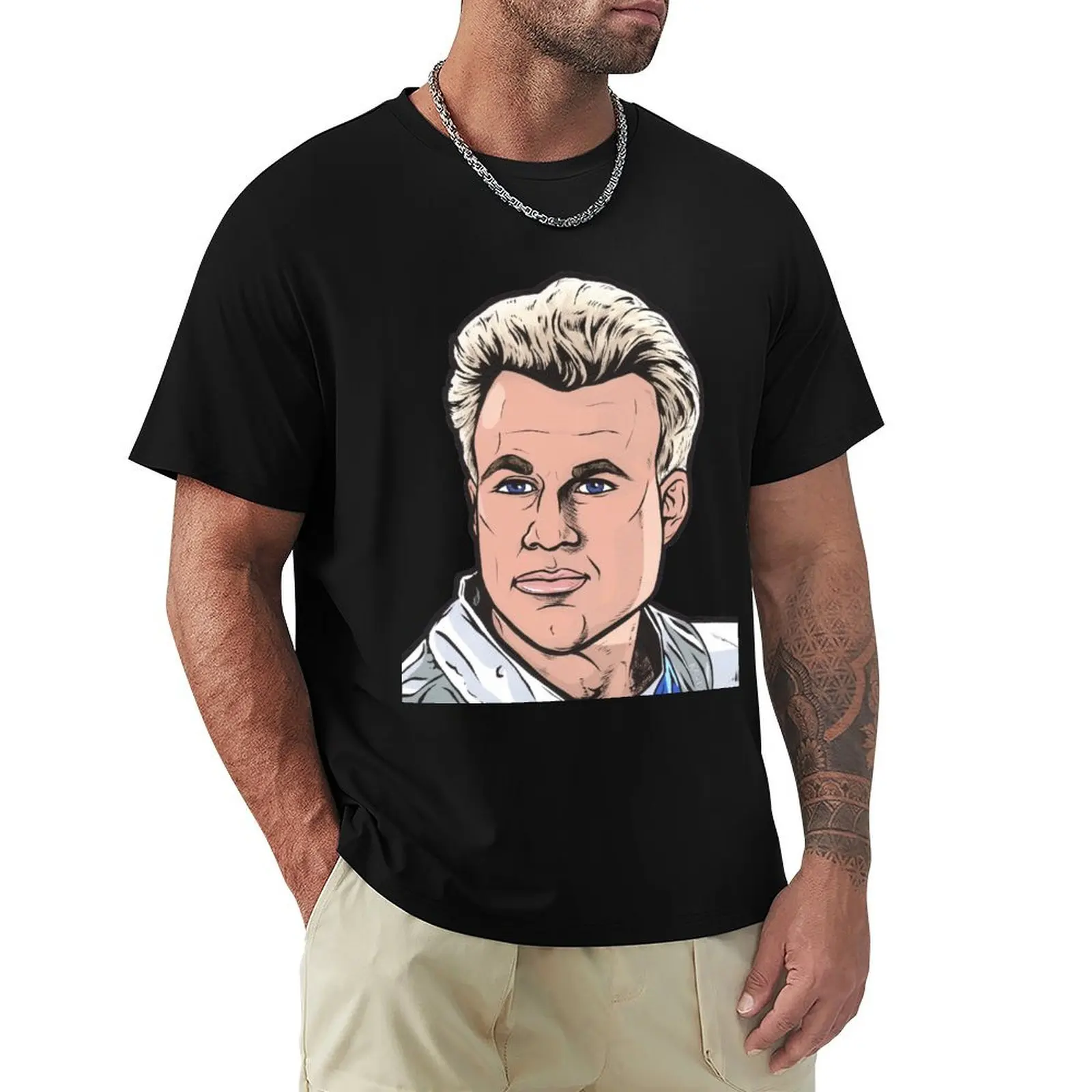 Dave Ryder T-Shirt Big and Tall Gym T-Shirt