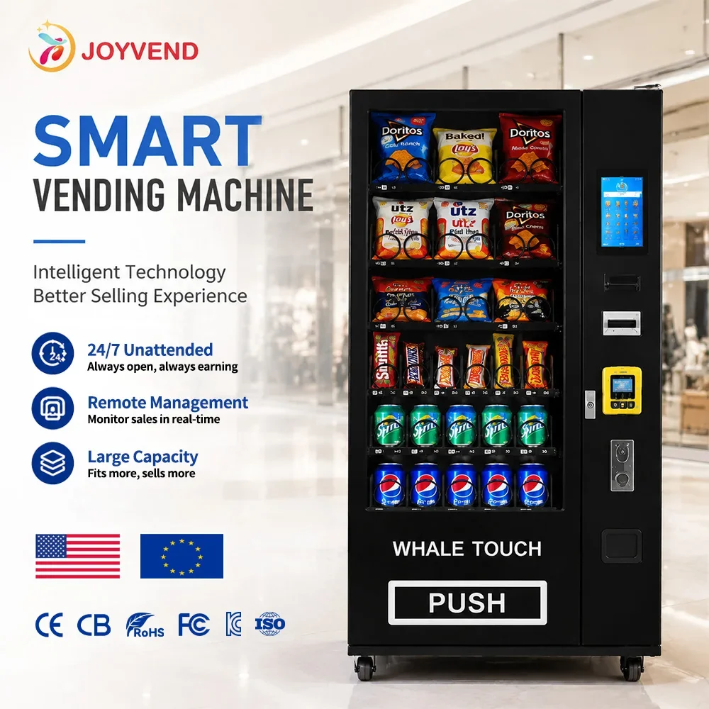Weatherproof Snack Drink Vending Machine Automatic Combo Beverage Vending Machine For Business Cold Can Drinks Vending Equipment