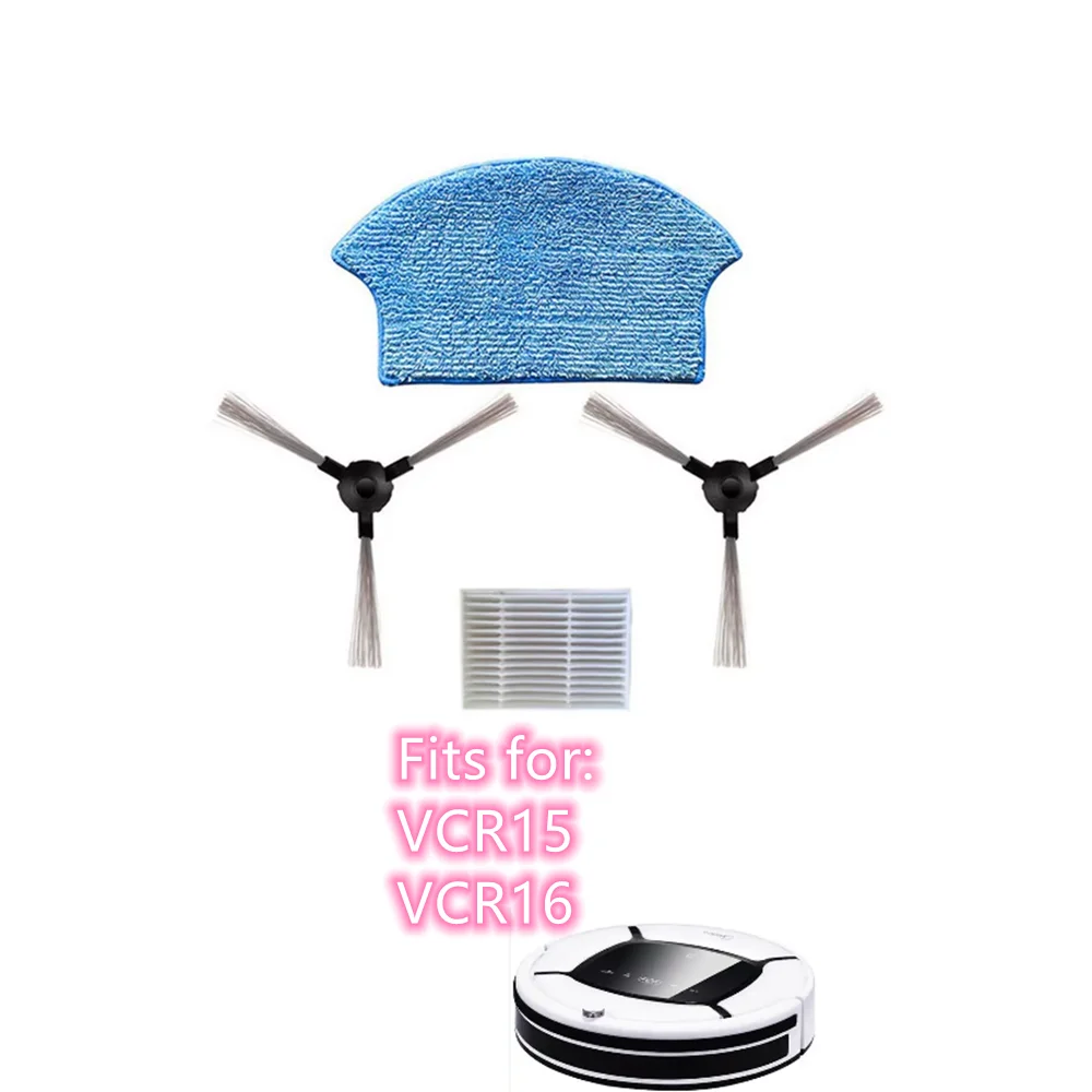 Боковая щетка, тканевый HEPA-фильтр для Midea VCR16 VCR15, запчасти для робота-пылесоса, аксессуары