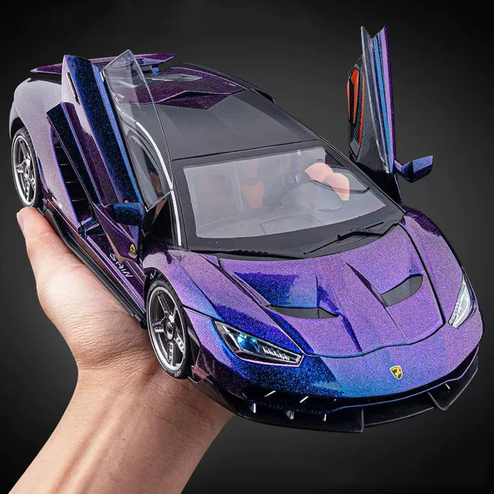 

Машинка-модель Lamborghini LP770 Pagani Huayra, масштаб 1:18, литая, со звуком и светом, с откидными дверями, лучший подарок для детей