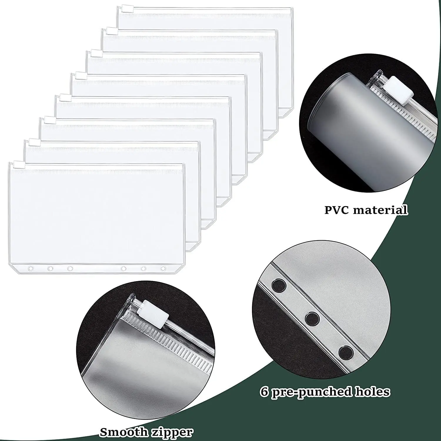 A6 Pu Lederen Bindmiddel Budget Planner Notebook Map Met 12 Pcs Rits Bindmiddel Pocket Cash Enveloppen Persoonlijke Cash Budget Systeem