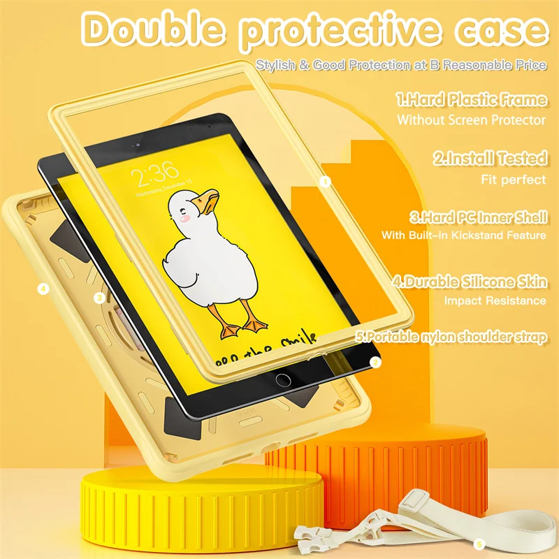 Cartoon Kids Tablet Cover for iPad 10.2 7th 8th 9th 10 10th Gen Case iPad Air 11