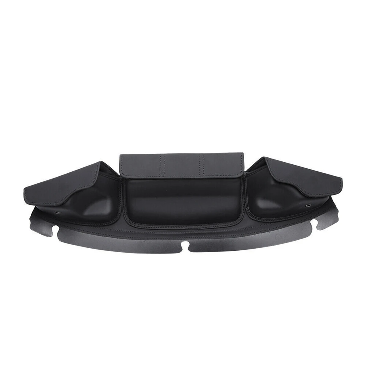 

Windshield Bag Three Pocket Batwing Fairing Pouch for 2014-2022 Touring Electra Glide, Street Glide Tri