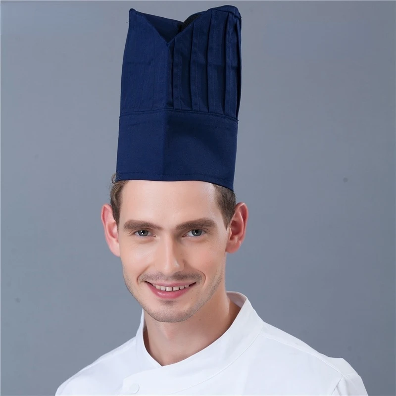 Cooking Chef Hat Men Kitchen Bake Catering Cooking Cap  Restaurant Hotel Workwear Kitchen Cook Baking Cap Men Women Forward Cap