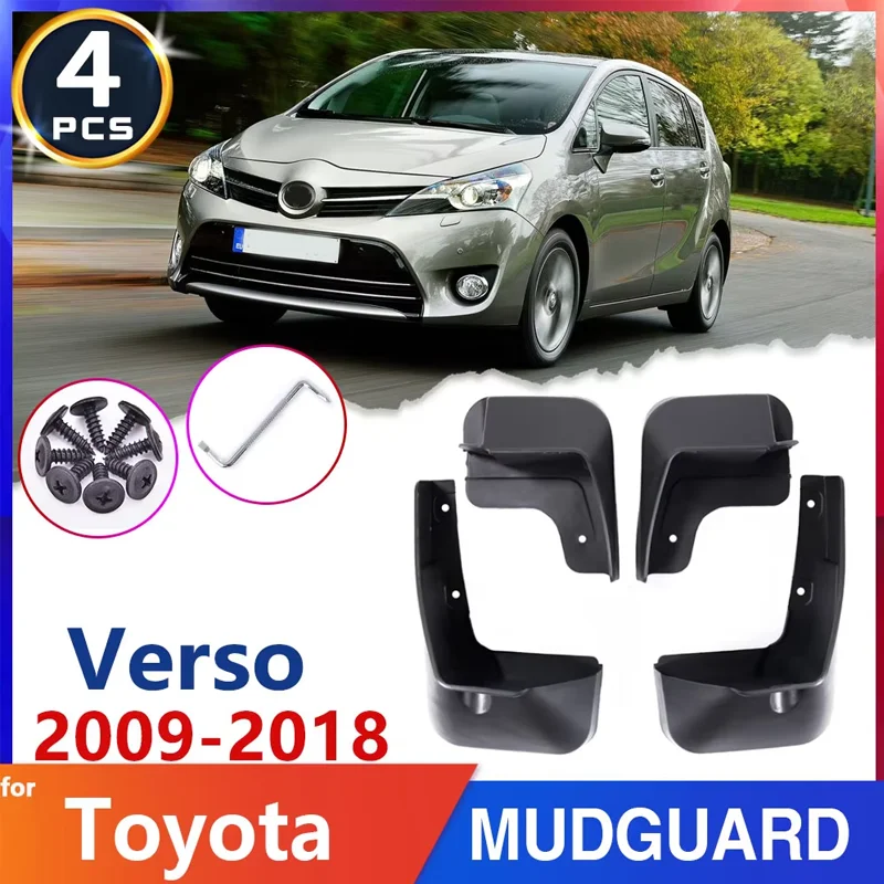 

Car-Tire-Fender Mud Flap for Toyota Verso 2009~2018 AR20 2010 2011 2012 2013 2014 2015 Guard Mudguard Auto-Goods Mudflaps Splash