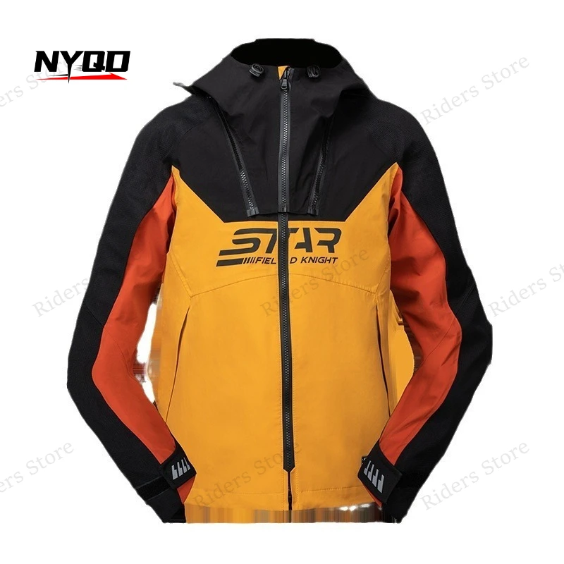 Winter Motorcycle Racing Jacket, Waterproof Windproof Anti-fall Warm Motorbike Tour Suit for Men Women