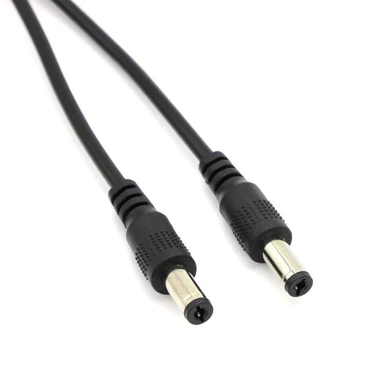 1.3m DC 5.5 x 2.1mm Male to Male Straight Plug Power Charger Extension Cord Spring Cable 5.5*2.1mm Connector Retractable Cord