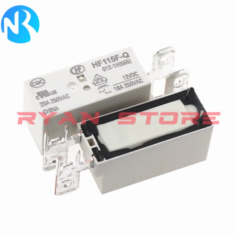 5Pcs HF115F-Q-005-1H HF115F Q 012 1H 115F-Q-024-1H HF115F-Q-048-1H HF115F Q 006 012 024 1D DC5V 12V 24V 48V 16A 18A Power Relay