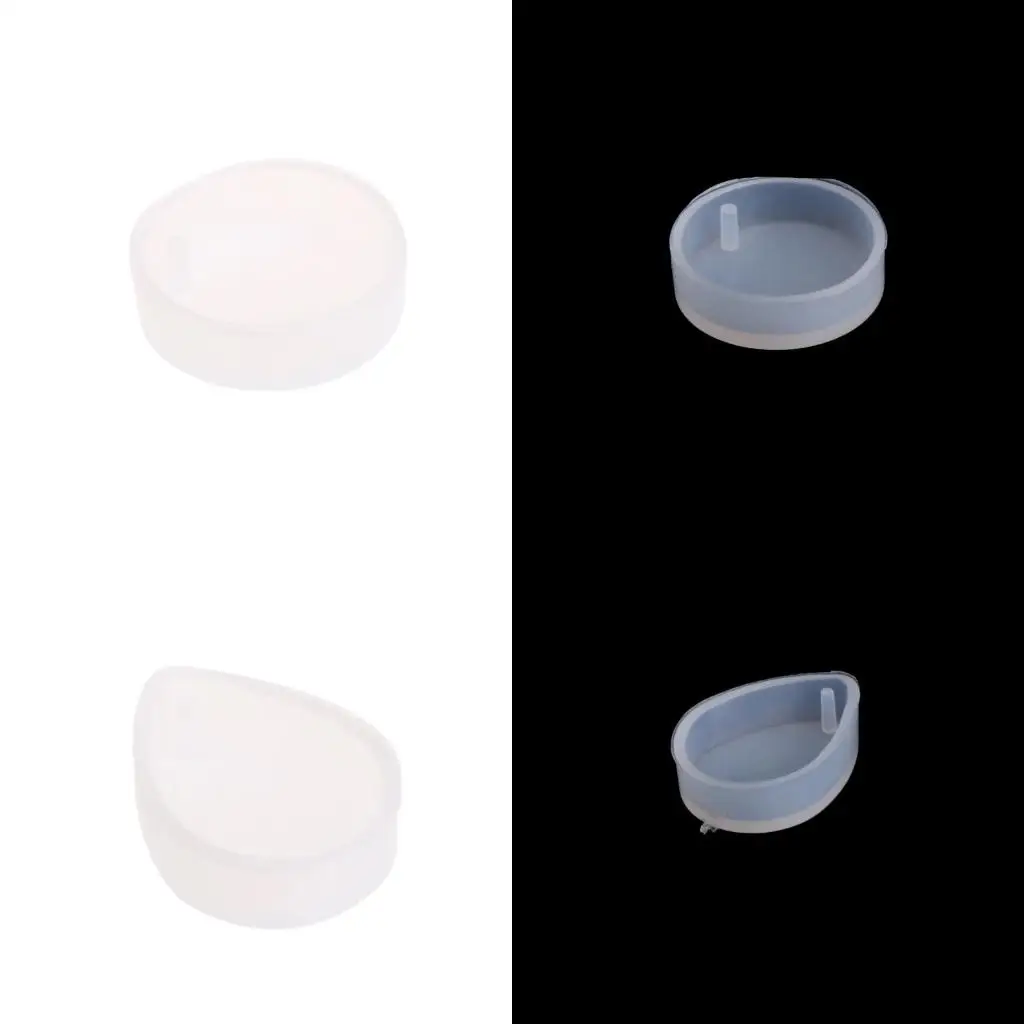 Geometric Earring Charms Epoxy Resin Molds Silicone Mold Luggage Bag Tag Casting Molds with Hole for DIY Crafts Making