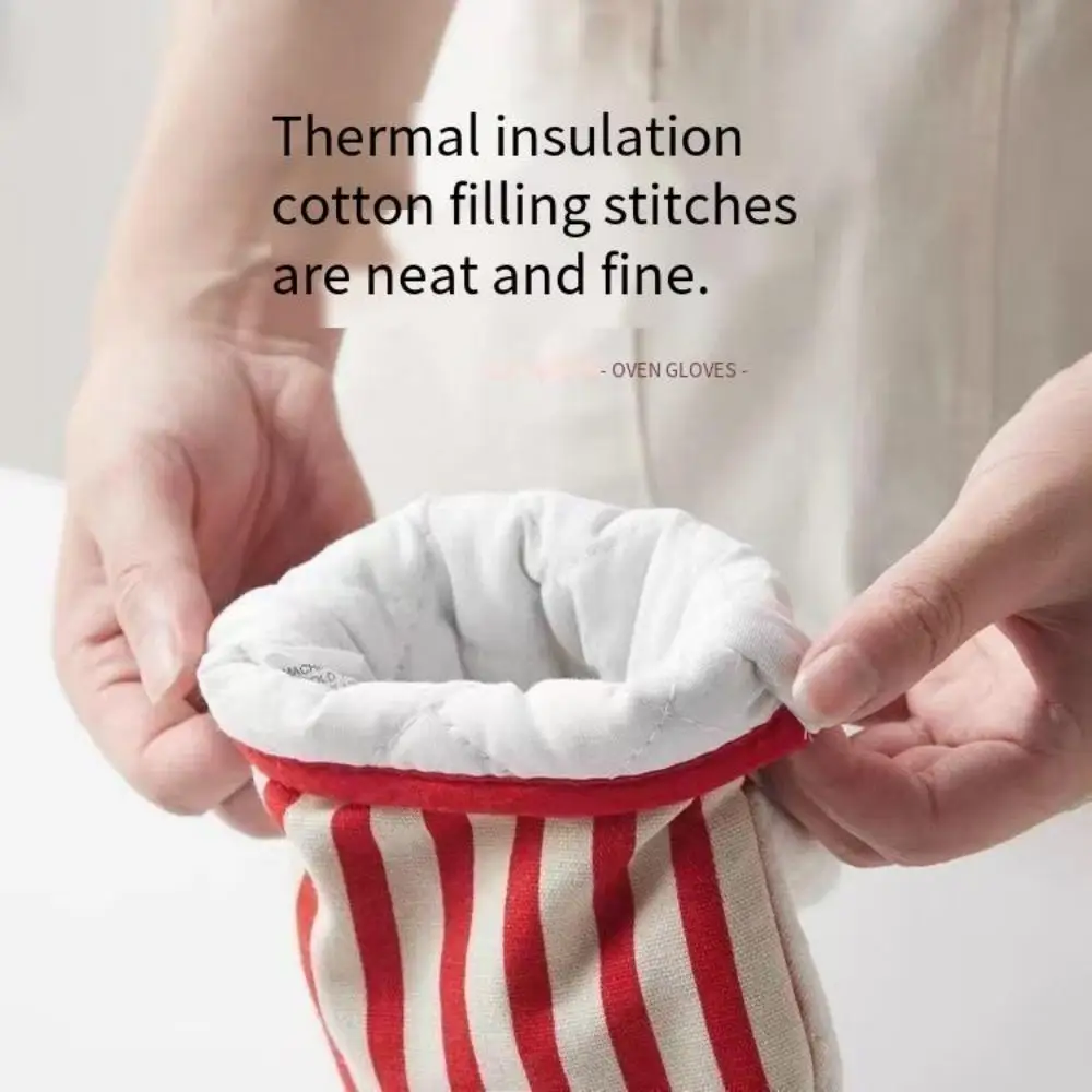 Thickened heat-insulating and heat-resistant hand cover, a kitchen baking high-temperature resistant and heat-resistant hand pro