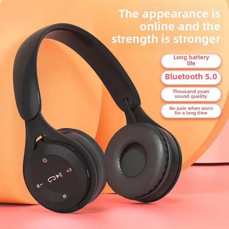 

Head-mounted bluetooth headset macaron cartoon kids student y08 gift mobile game headset headset holiday gift