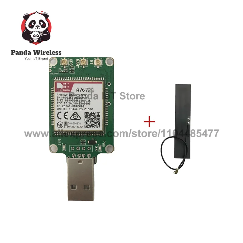 SIMCom LTE Cat-M NB-IoT USB Dongle Cellular Modem SIM7000G SIM7000E SIM7070G SIM7070E SIM7070G-NG - GSM/GPRS/EDGE 900/1800/1900M