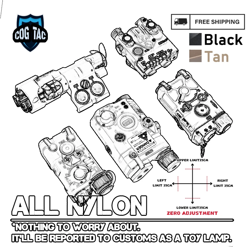 

DBAL-A2 PEQ15 NGAL DBAL A2 P4 MAWL CQBL PEQ-15 OGL RAID-X L3 MAWL C1+ OGL Nylon Battery box M300A M600C Flashlight Fit 20MM Rail