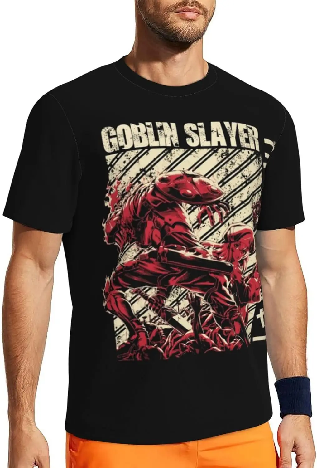 T-shirt à Manches Courtes et Col Rond pour Homme, Décontracté, Dessin Animé Goblin Slayer, Été