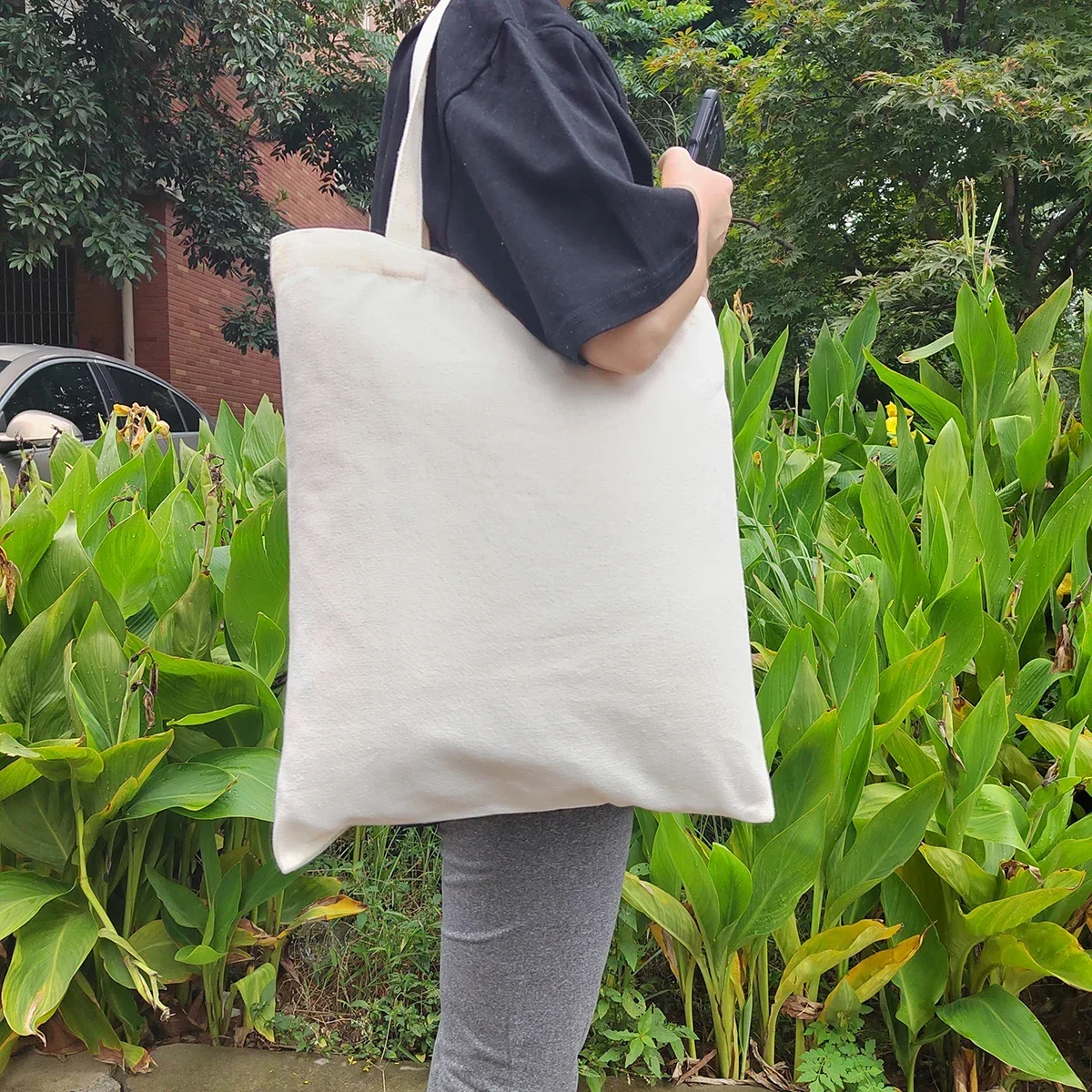 1/3/5/10pcs Canvas Bag High-capacity Modern Stylish The Single Shoulder Bag Reusable and Environmentally Friendly Shopping Bags