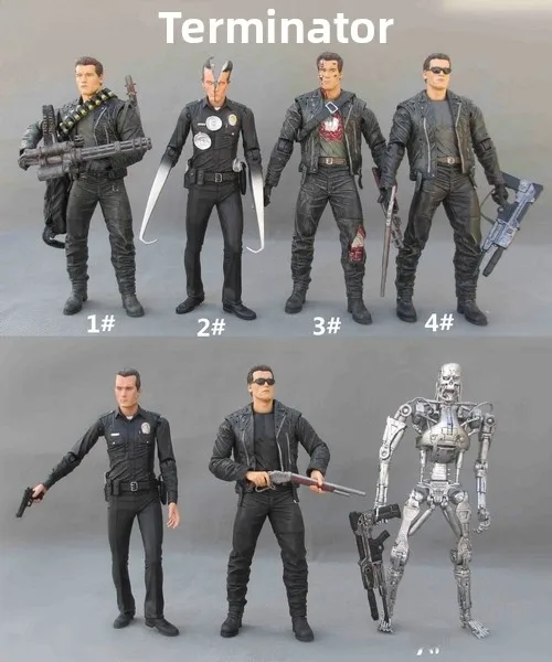 NECA Terminator T800 Arnold Schwarzenegger Skeleton 7 Inch Collectible Action Figure Toy Model Display Item Adult Fans