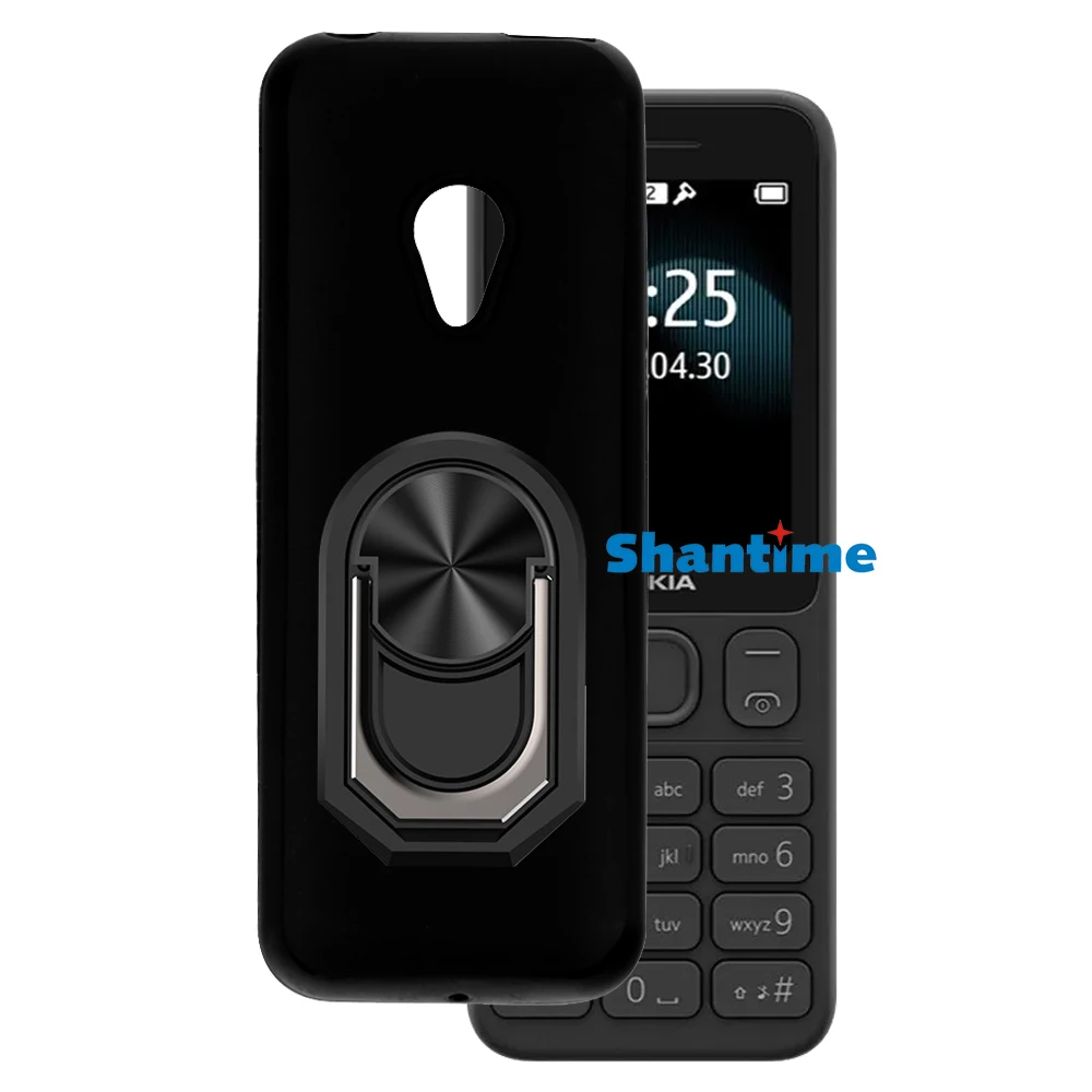 Luxury Shockproof Ring Holder For Nokia 125 2020 Case Soft Silicone TPU Protective Holder Cover For Nokia 150 2020