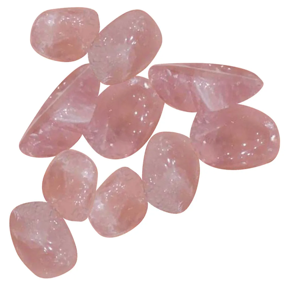 100G 9-12Mm Natural Pink Tumbled Crystal Stones for DIY Crafts Decoration Healing Stone Home Office Environment