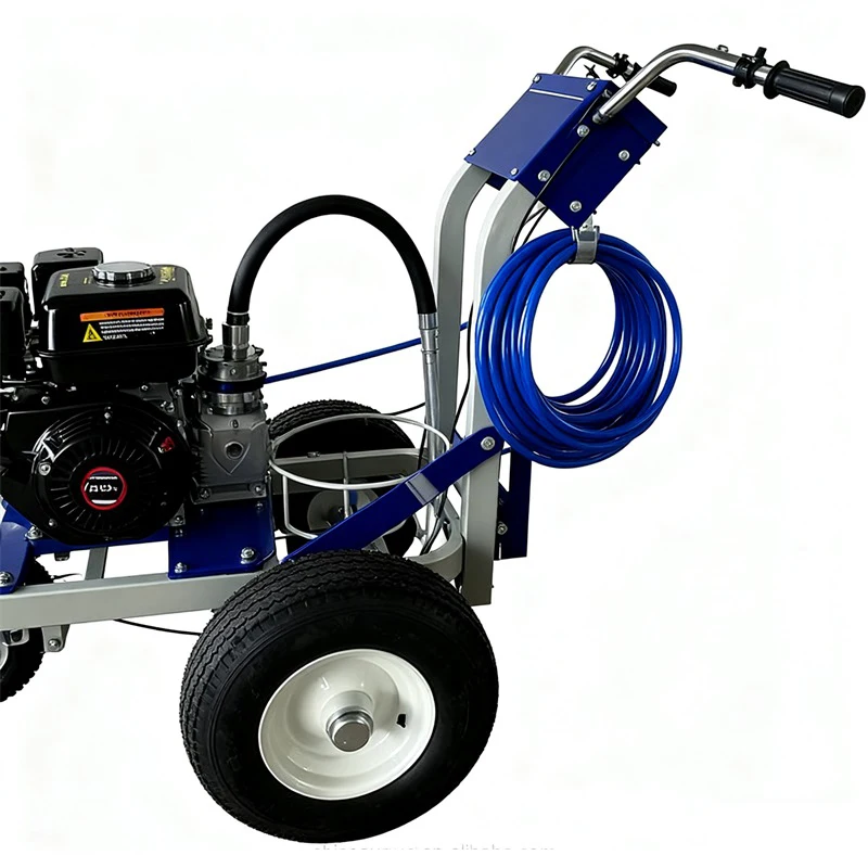 Reliable Professional Mechanical Plunger Road Line Marking Machine Easy To Use Low Maintenance Road Marking Machine