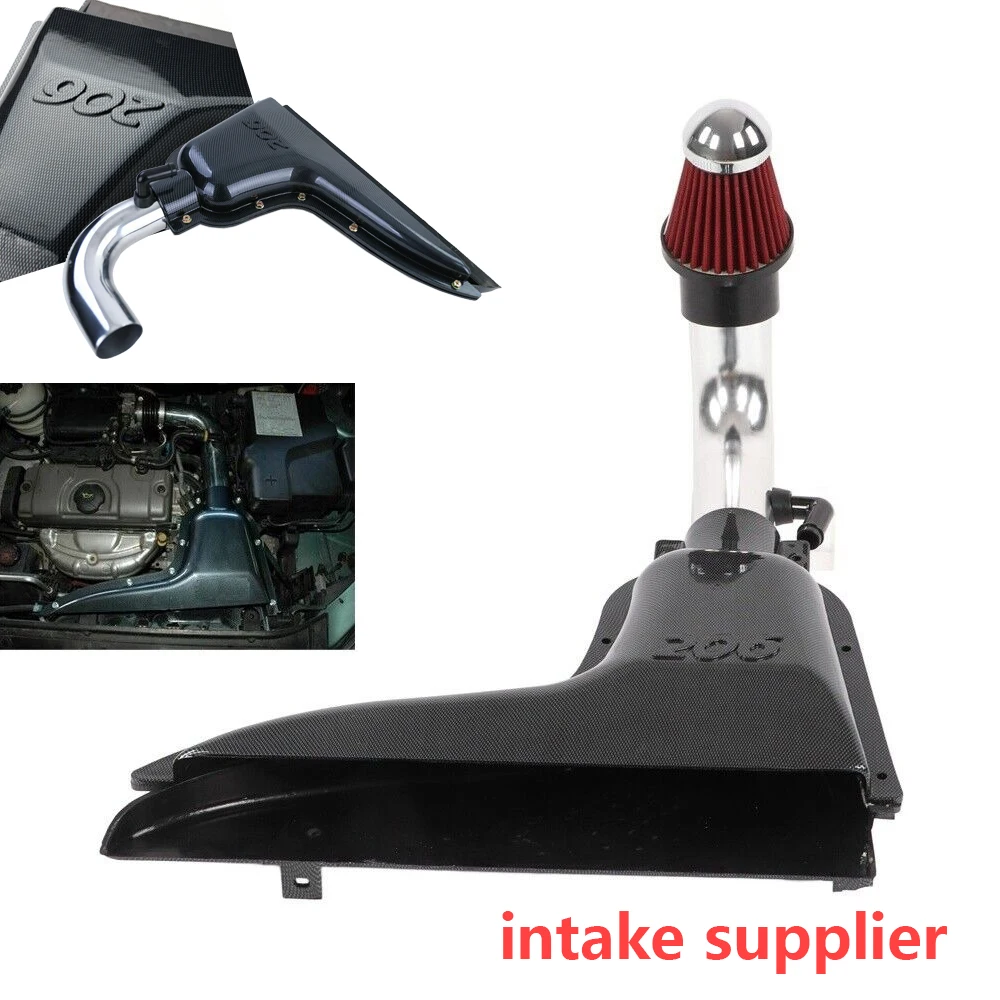 

Caja admisión alto flujo para Peugeot 206 1.6L 98-06 VTS estilo fibra, sistema entrada aire, caja filtro estilo f