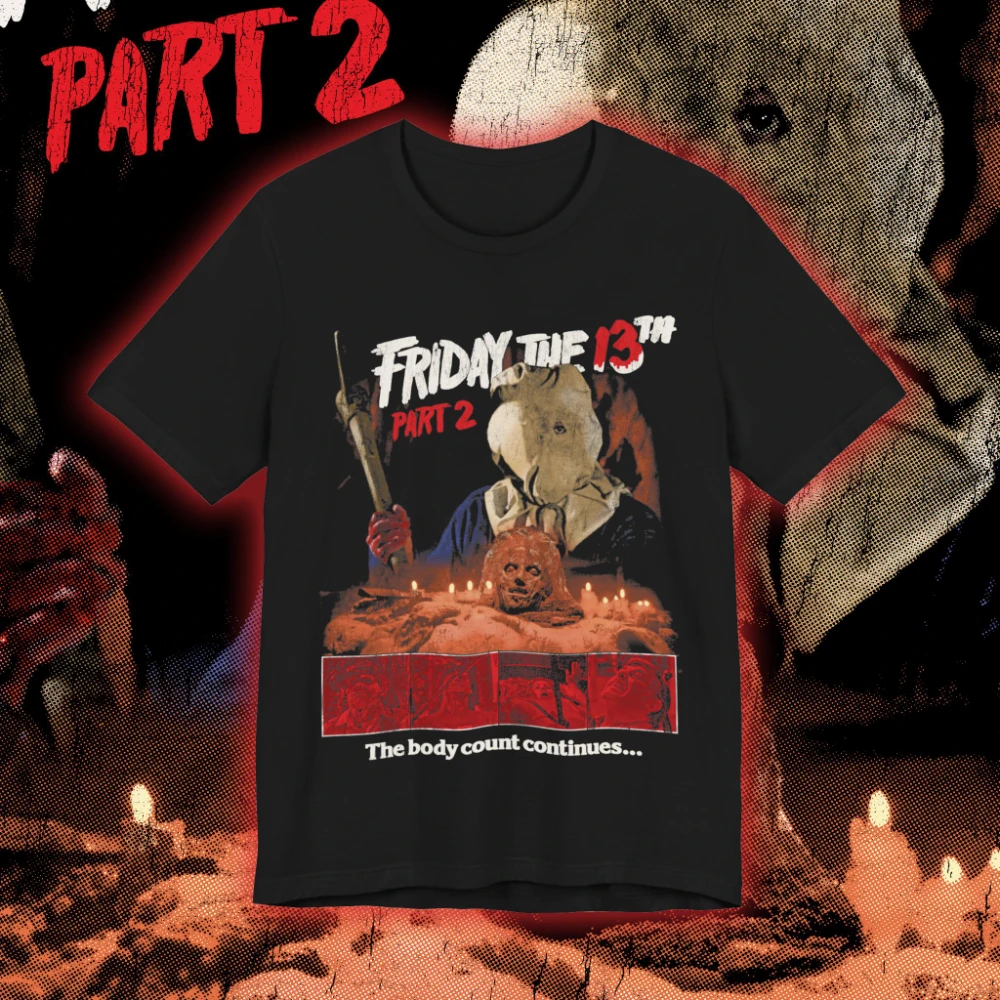 

Футболка из фильма ужасов «Пятница 13, унисекс, уличная одежда из чистого хлопка, топ/футболка большого размера, мужская одежда