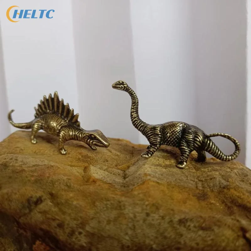 Mini Alloy Dinosaur Vintage Finish Fine Carving For Home Decor Kids Gifts Dino Fans