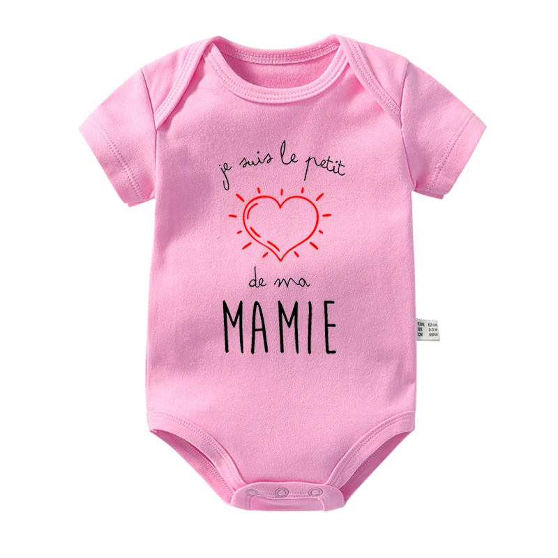 I Am My Grandma\'s Baby Cute Newborn Baby Bodysuits Cotton Short Sleeve Boys Girls Rompers Summer Body Clothes Baby Shower Gifts