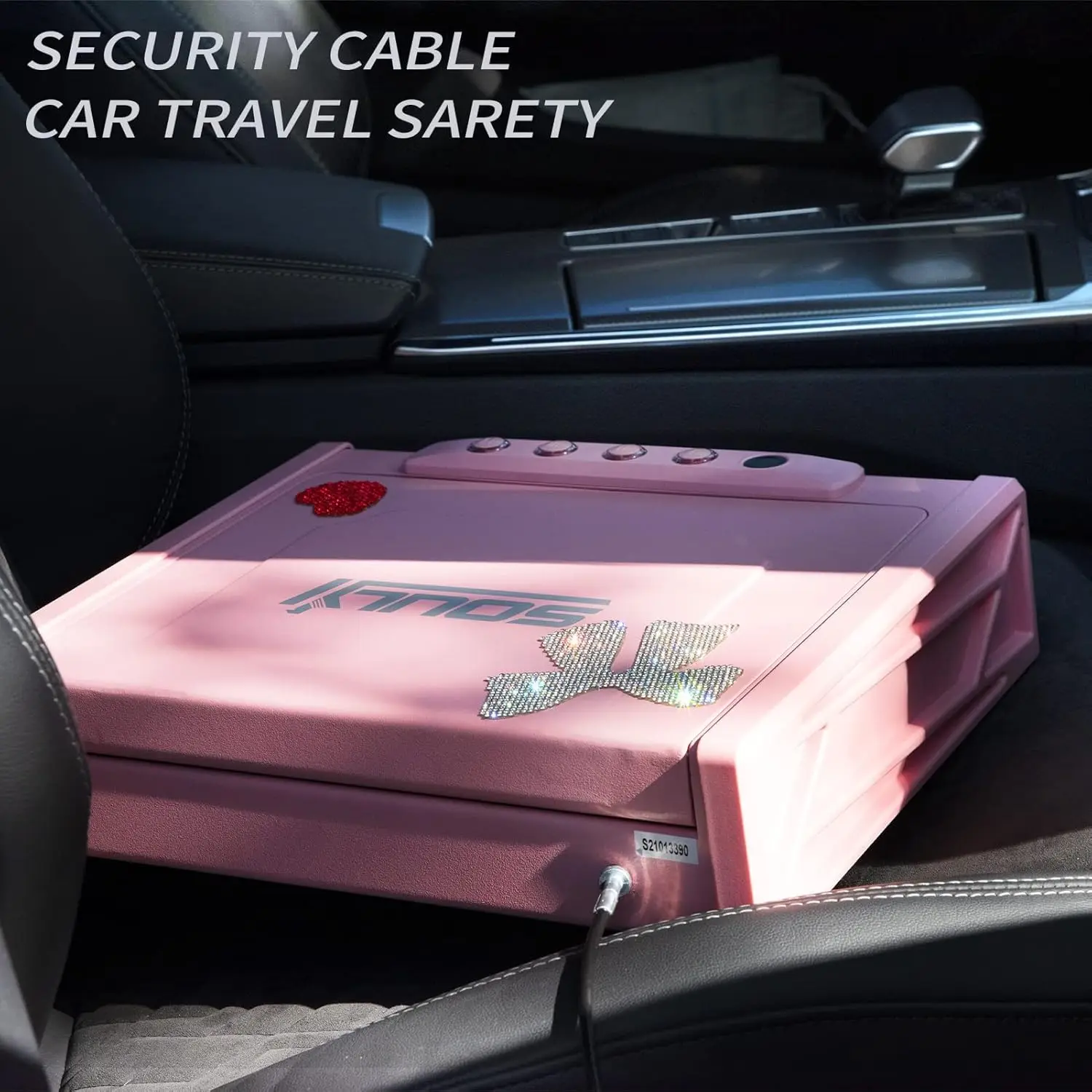 Biometric & PinkBiometric or Digital Gun Safe for 3 Pistols Safe DOJ Certified with 3 Quick Access Handgun Safe,Digital Keypad F