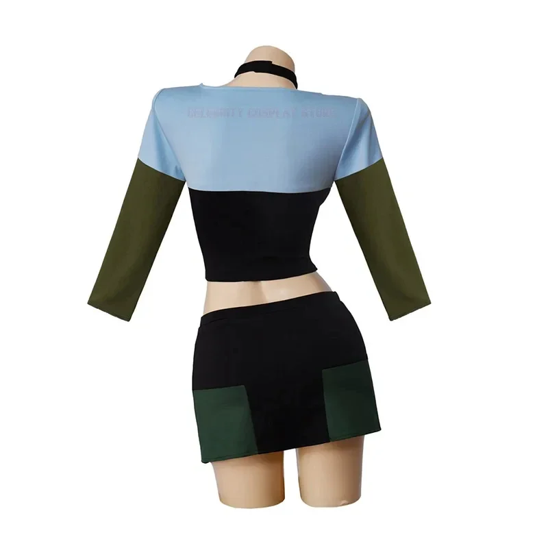 أزياء الهالوين لعام 2025 de Cosplay Total Drama Island Gwen، Haut Court et Mini jupes، مجموعة كاملة من Tenues de carnaval