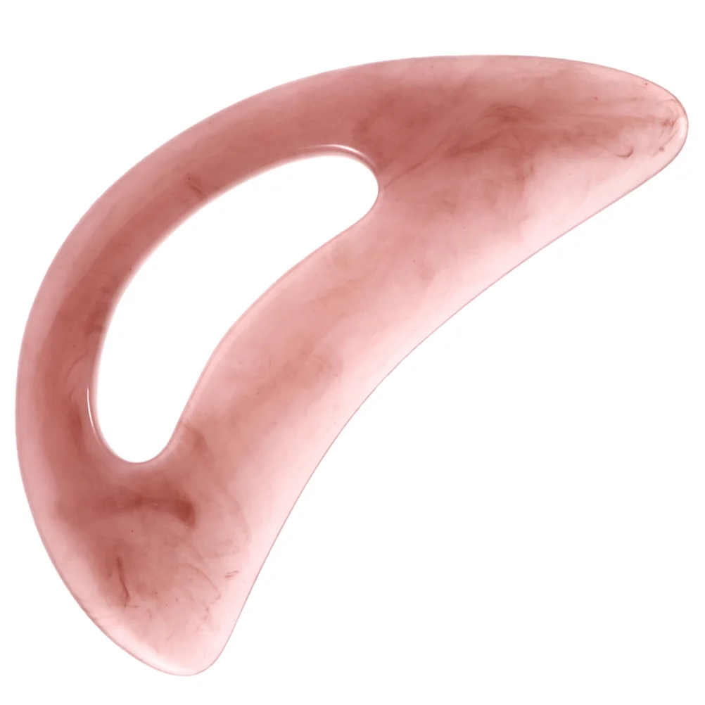 

Resin Moon Shaped Gua Sha Scraping Board Facial Body Massage Tool Compact Muscle Scraper Smooth Edges Small Size For Upper