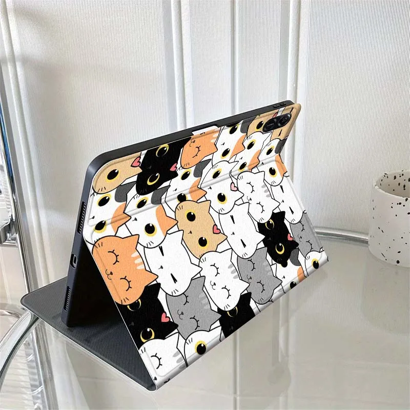 Cute Anime Cat Art For Huawei MatePad M5 T5 SE 11 Pro Honor Tab 5 V7 V8 X9 GT 10.1 10.8 Inch Tablet Case