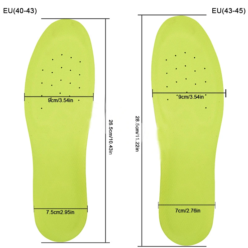 Sunvo Football Insoles Arch Support Shock Absorption Cushion Pad U-shaped Heel Non-slip Wear Resistant Breathable Sport Shoe pad