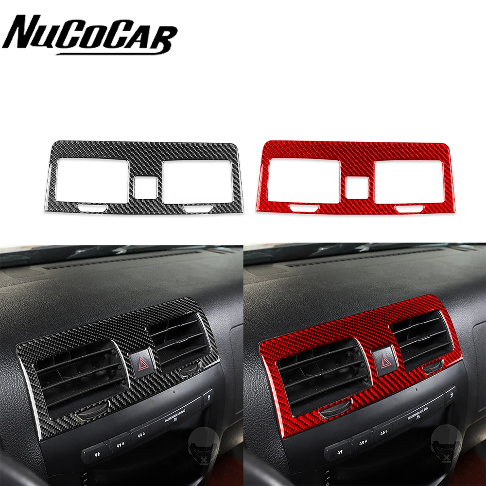 

For Hummer H3 2006-2010 Carbon Fiber Dashboard Central Air Outlet Panel Trim Cover Car Interior Accessories Decorative Stickers