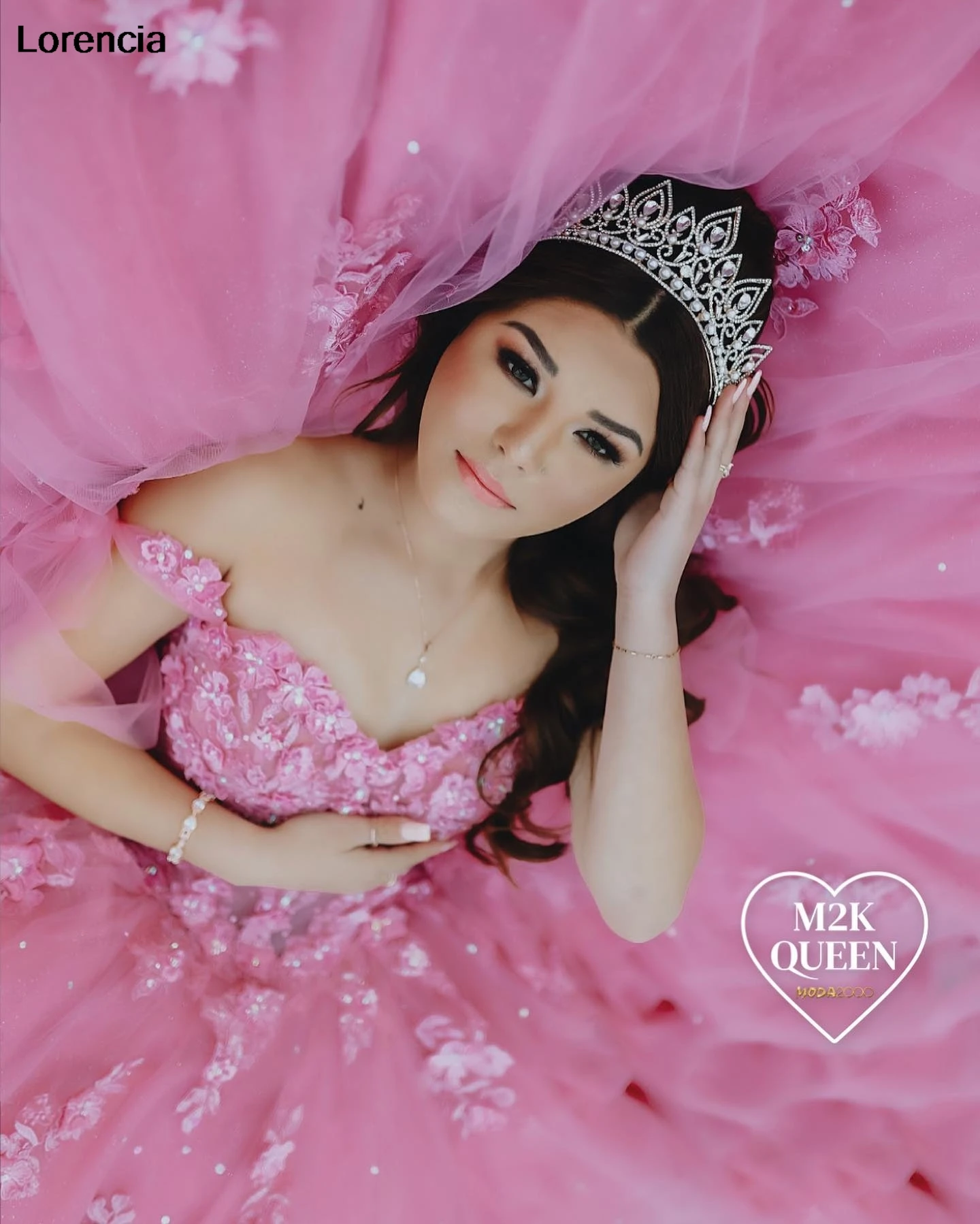 Personalizado rosa quinceanera vestido de baile brilhante renda applique miçangas méxico espartilho doce 16 vestidos de 15 anos yqd954