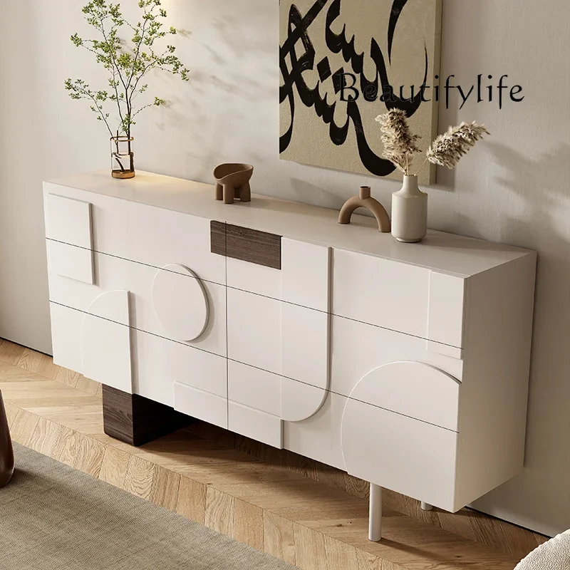 X40 NEW Bedroom Lockers Modern Simple Living Room Cabinet Model Room Light Luxury Chest Five Or Six Chest Cabinets