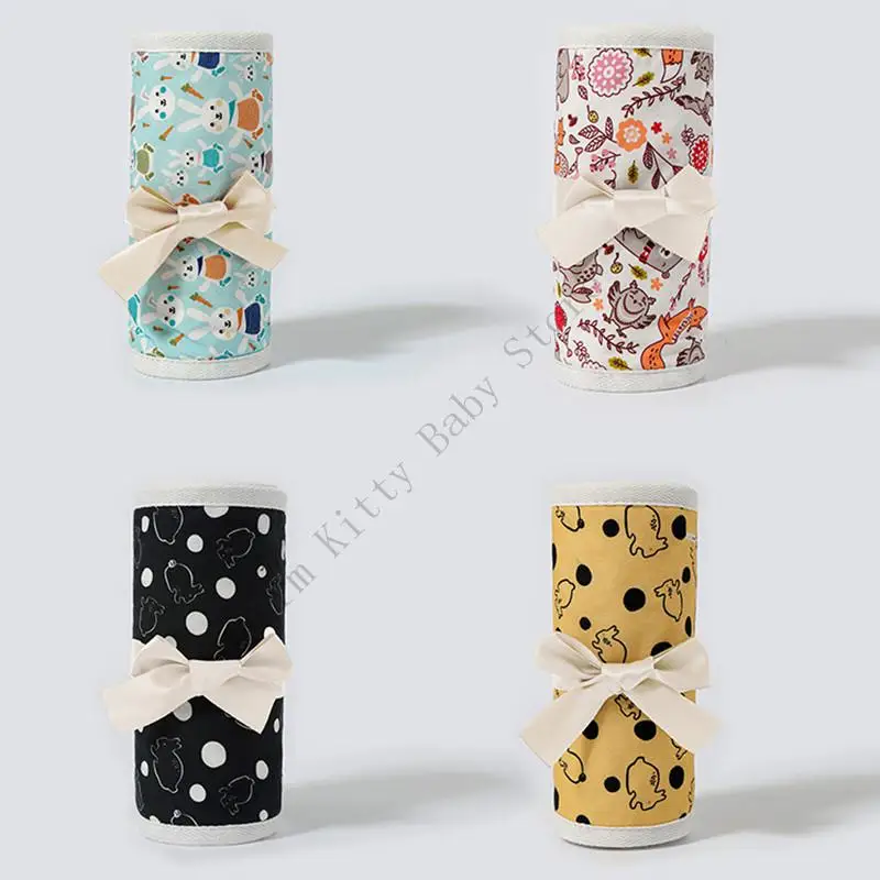 4 PCs New Pure Cotton Soft Baby Bed Bumper Cushions Cute Cartoon Crib Rail Guard Pads Standard Baby Crib Anti-collision Strips
