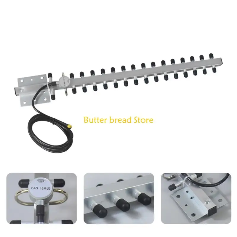 W89C Zuverlässige Aluminium 2,4G 25 -Antennen mit 16 Abschnitt, die für die Verbesserung der geeignet sind