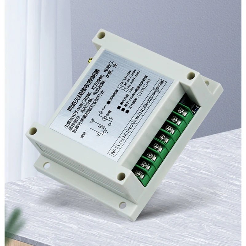 AC220V Wide Voltage 2 Channels 30A Realy Switch for Factory Motor Control Traffic Gate Door-A74P