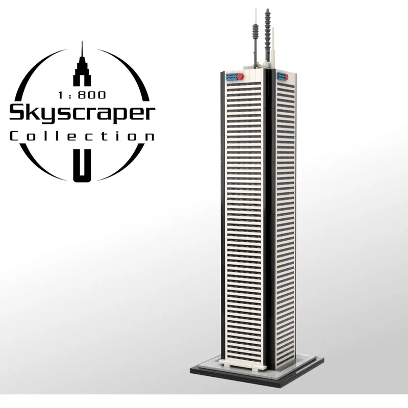 

Модель здания Toronto First Square: Конструктор-головоломка в масштабе 1:800, пластиковые блоки, креативный подарок для взрослых