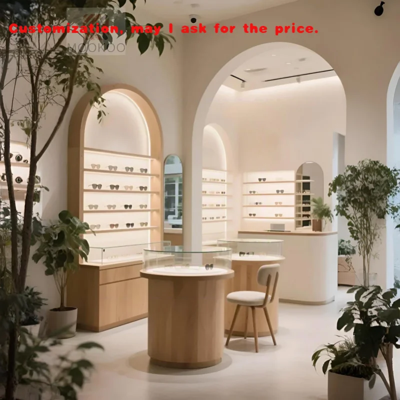 custom.Design of High-end Optical Display Cabinet Store Sunglasses in Center of Shopping Mall