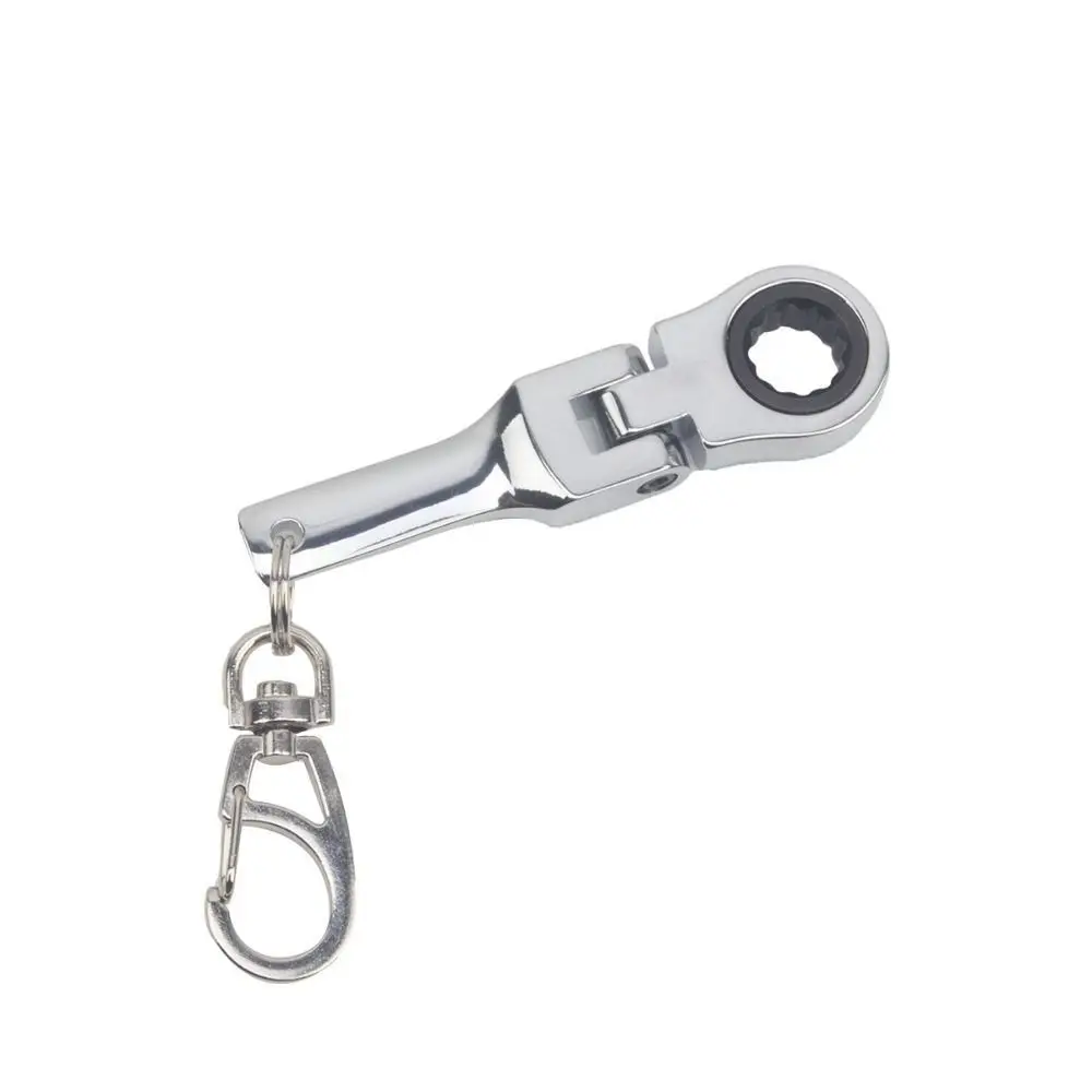 Compact Appearance Ratchet Spanner Metal Material Foldable Design Ratchet Wrench 180 Degree Rotatable 4 Colors Available
